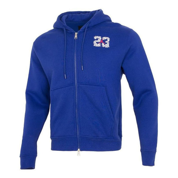 Куртка Air Jordan 23 hooded jacket 'Blue', синий цена и фото