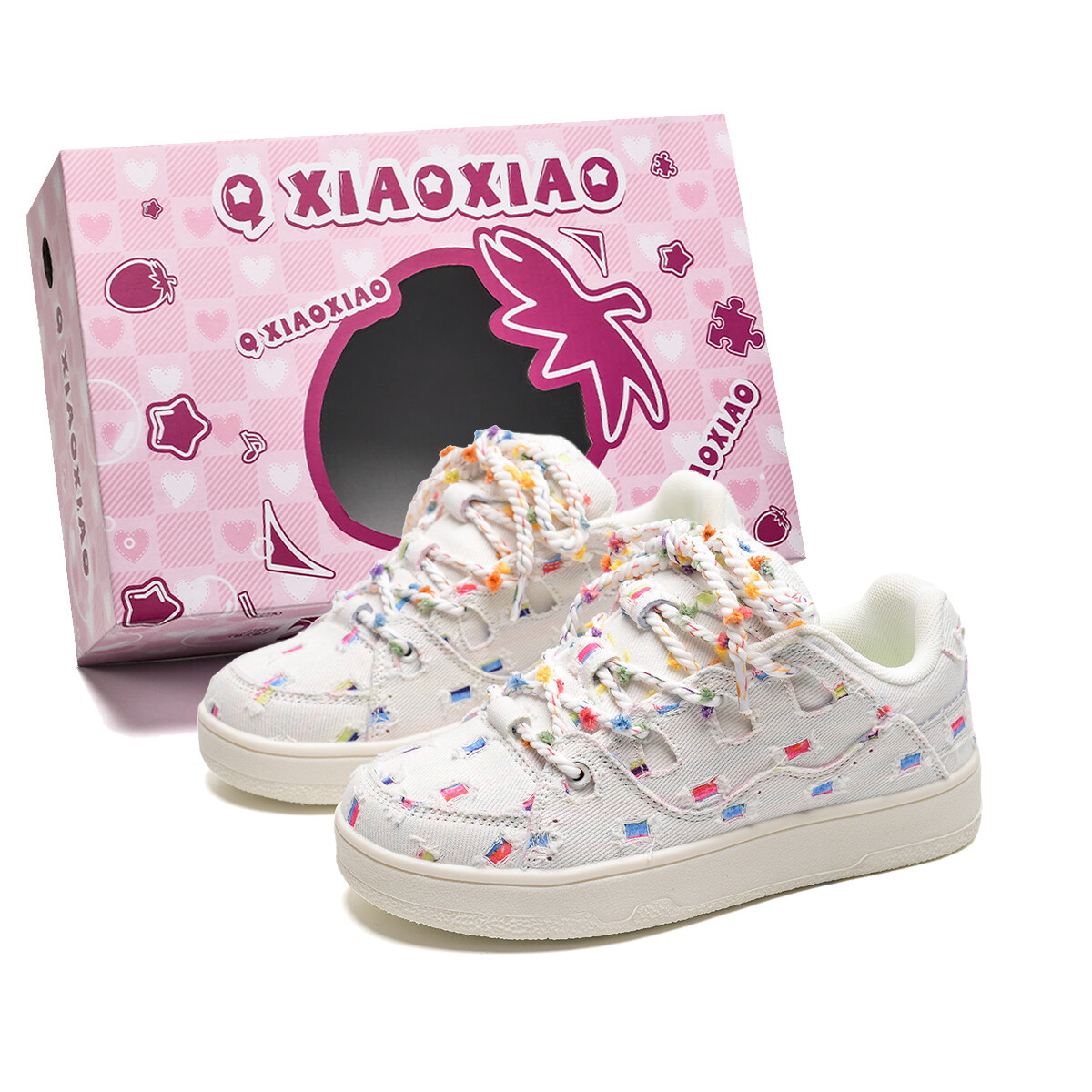 

Кроссовки Circle small Skateboarding Shoes Unisex Low-top, цвет Mandarin Duck Color (Random Left and Right Feet)