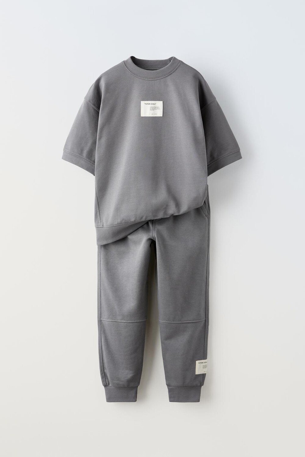

Коорд. плюшевая худи и брюки ZARA, серый