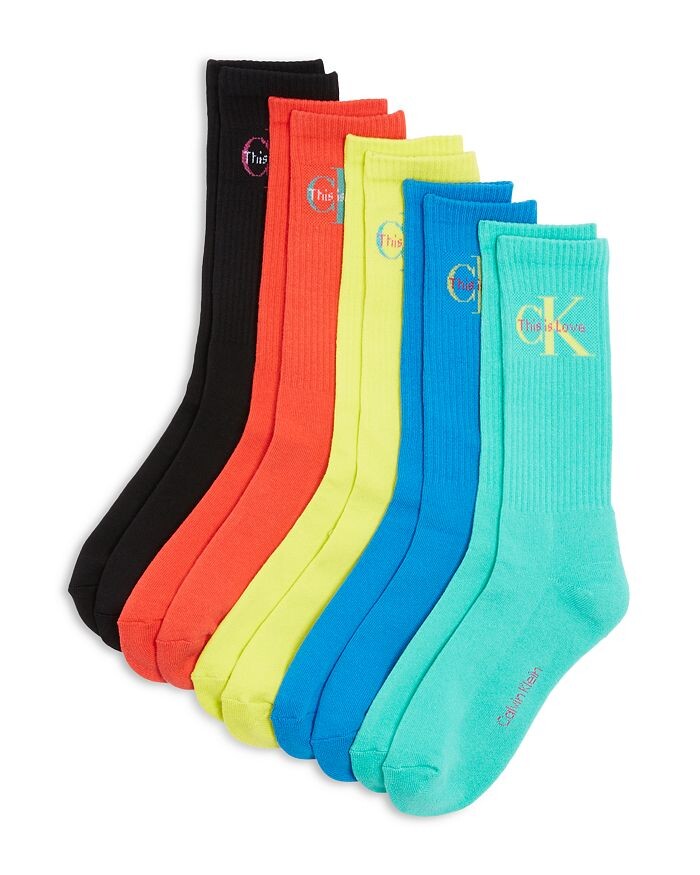 

Мягкие хлопковые носки с круглым вырезом Pride, упаковка из 5 шт. Calvin Klein