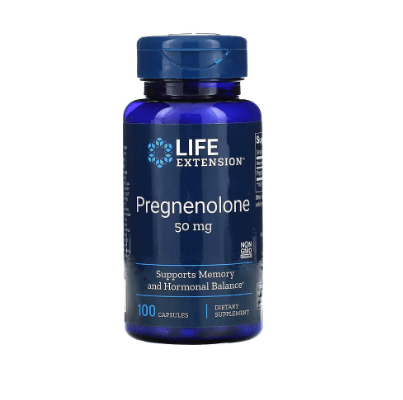 Прегненолон 50 мг 100 капсул Life Extension life extension прегненолон cognitex elite 60 таблеток
