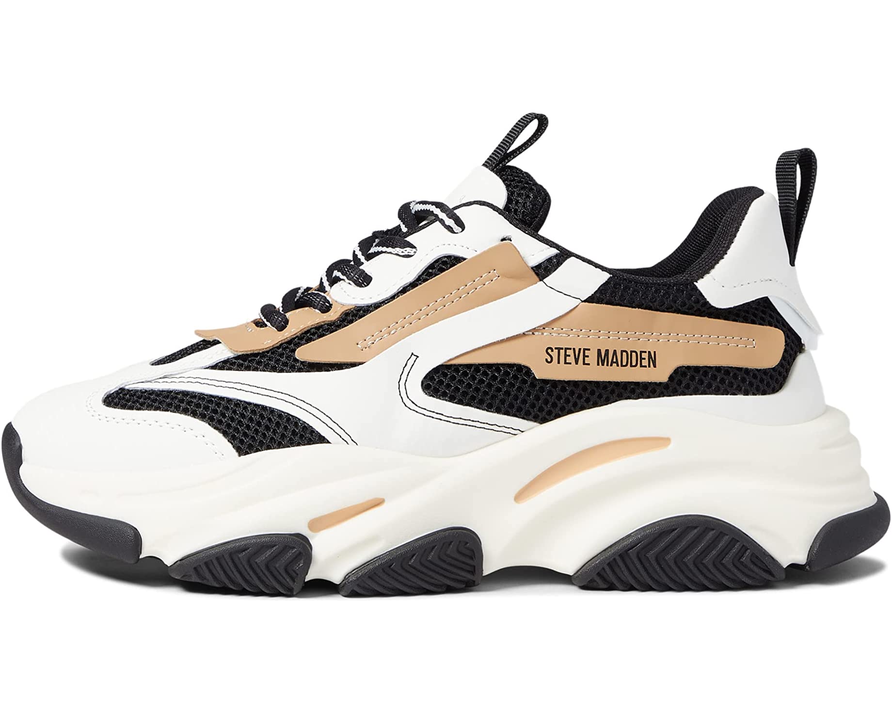 Кроссовки Possession Sneaker Steve Madden, черный босоножки steve madden размер 37 5 черный
