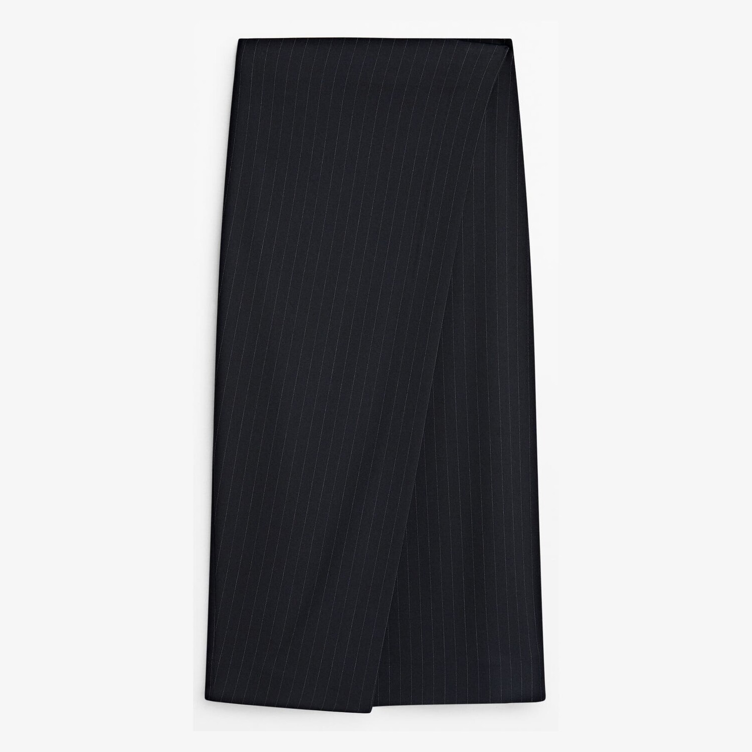 

Юбка Massimo Dutti Pinstripe Midi Pareo, темно-синий