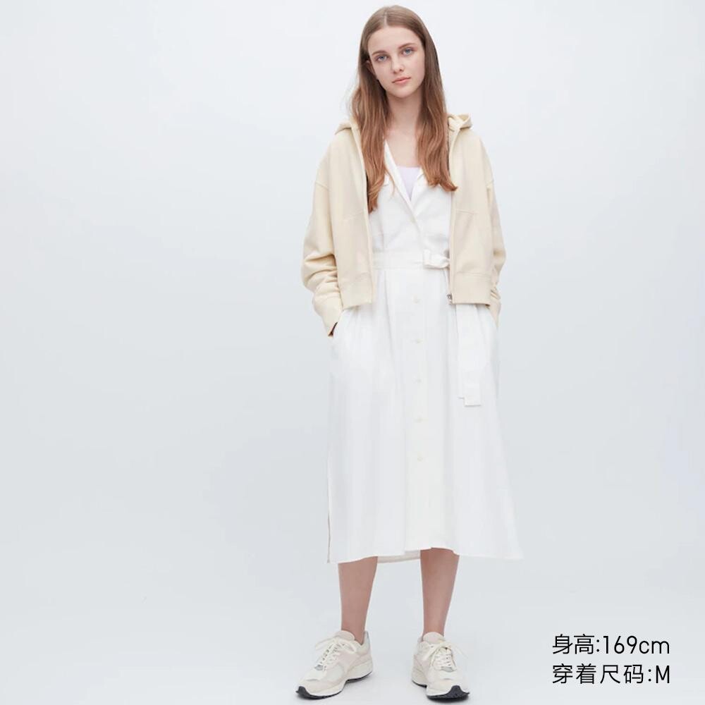

Куртка с капюшоном Uniqlo, молочный