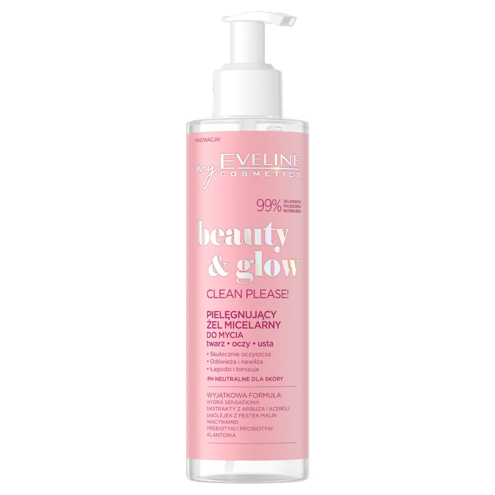 

Eveline Cosmetics Гель для умывания Beauty & Glow ухаживающий мицеллярный 200мл