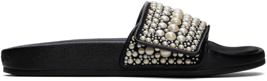 

Черные шлепанцы Fitz Jimmy Choo