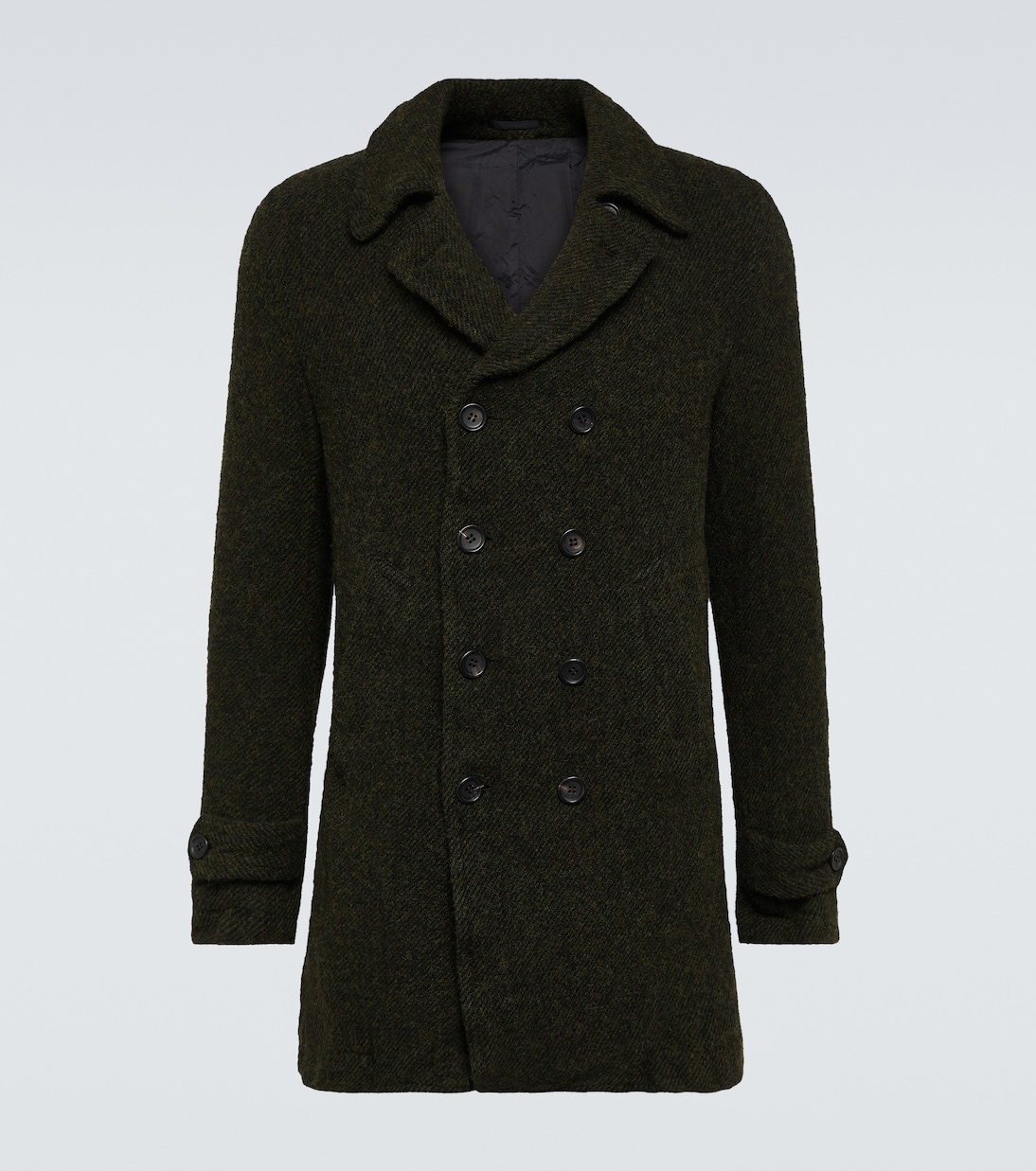 Шерстяное пальто Comme Des Garçons Homme Deux, зеленый