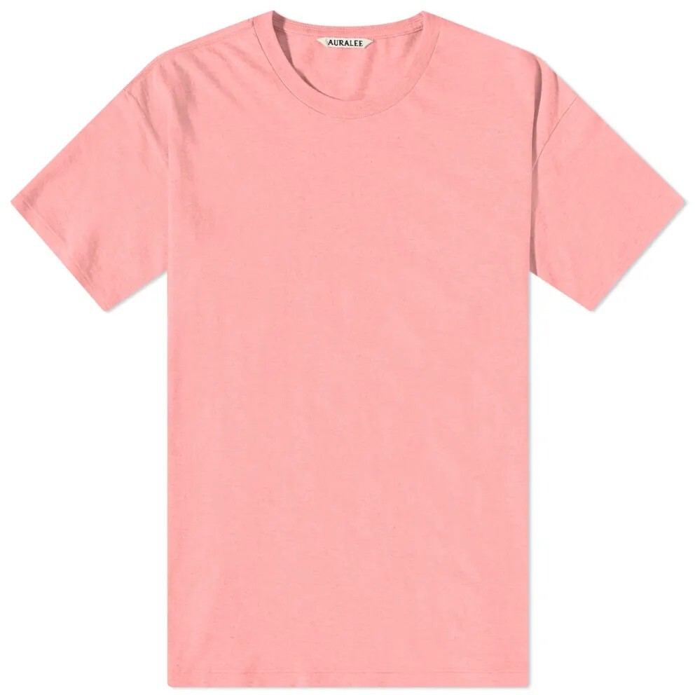 

Футболка Auralee Seamless Crew, розовый