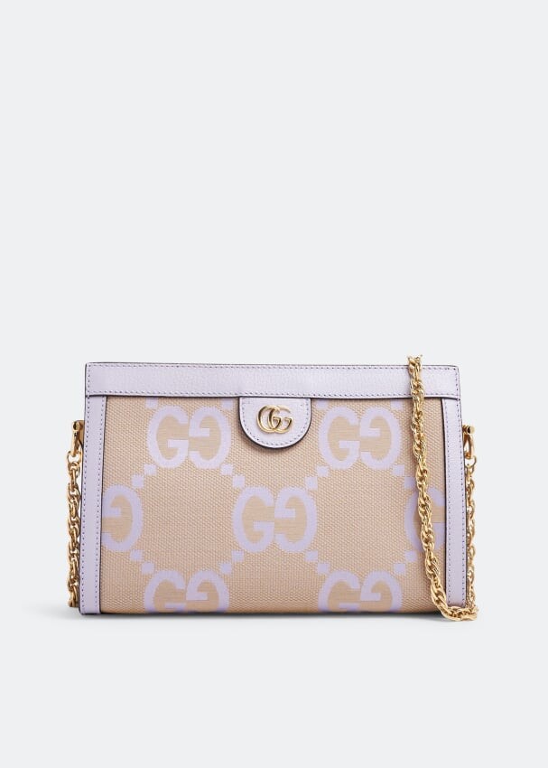 

Сумка GUCCI Ophidia jumbo GG small shoulder bag, бежевый