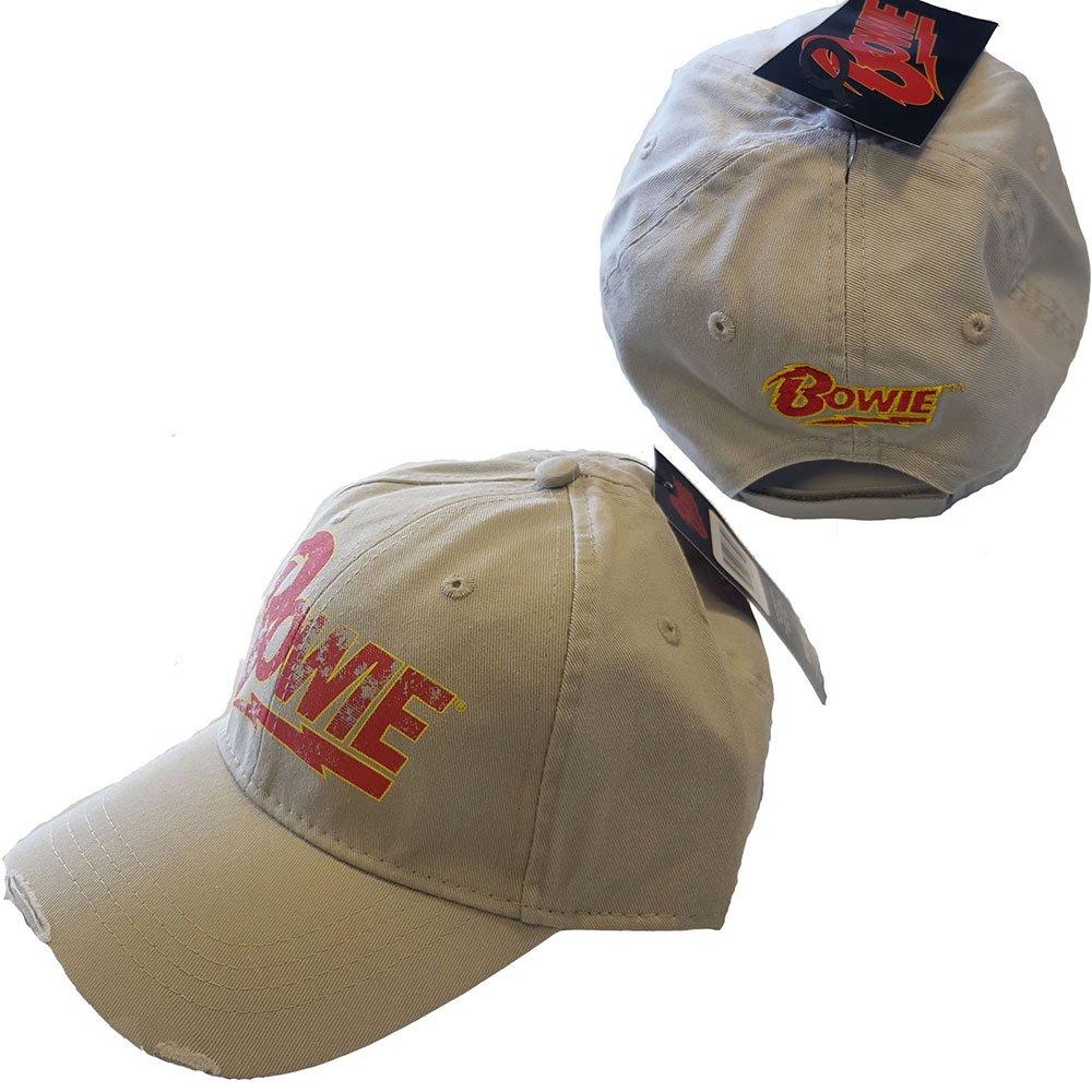Бейсбольная кепка Snapback с логотипом Flash David Bowie, коричневый бейсболка красный