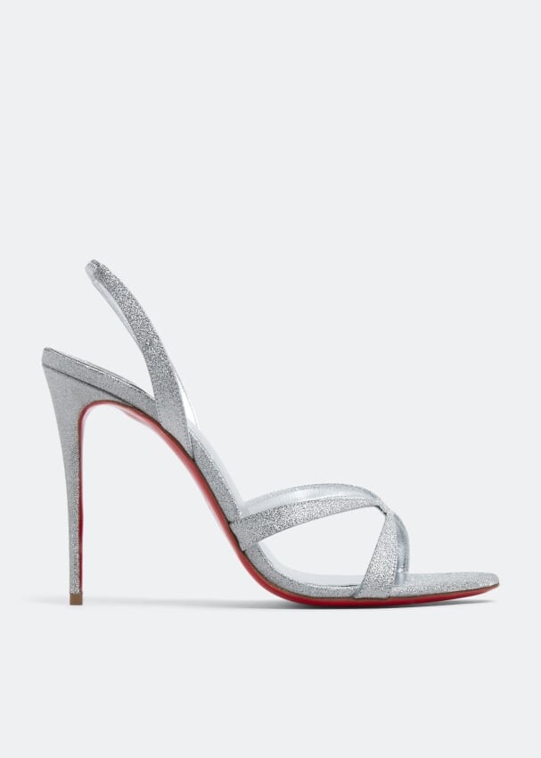 

Сандалии CHRISTIAN LOUBOUTIN Emilie 100 sandals, серебряный