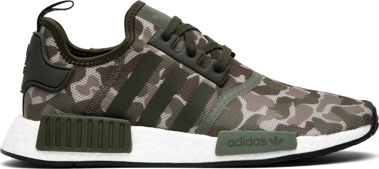 Кроссовки Adidas NMD_R1 'Duck Camo', зеленый - фото