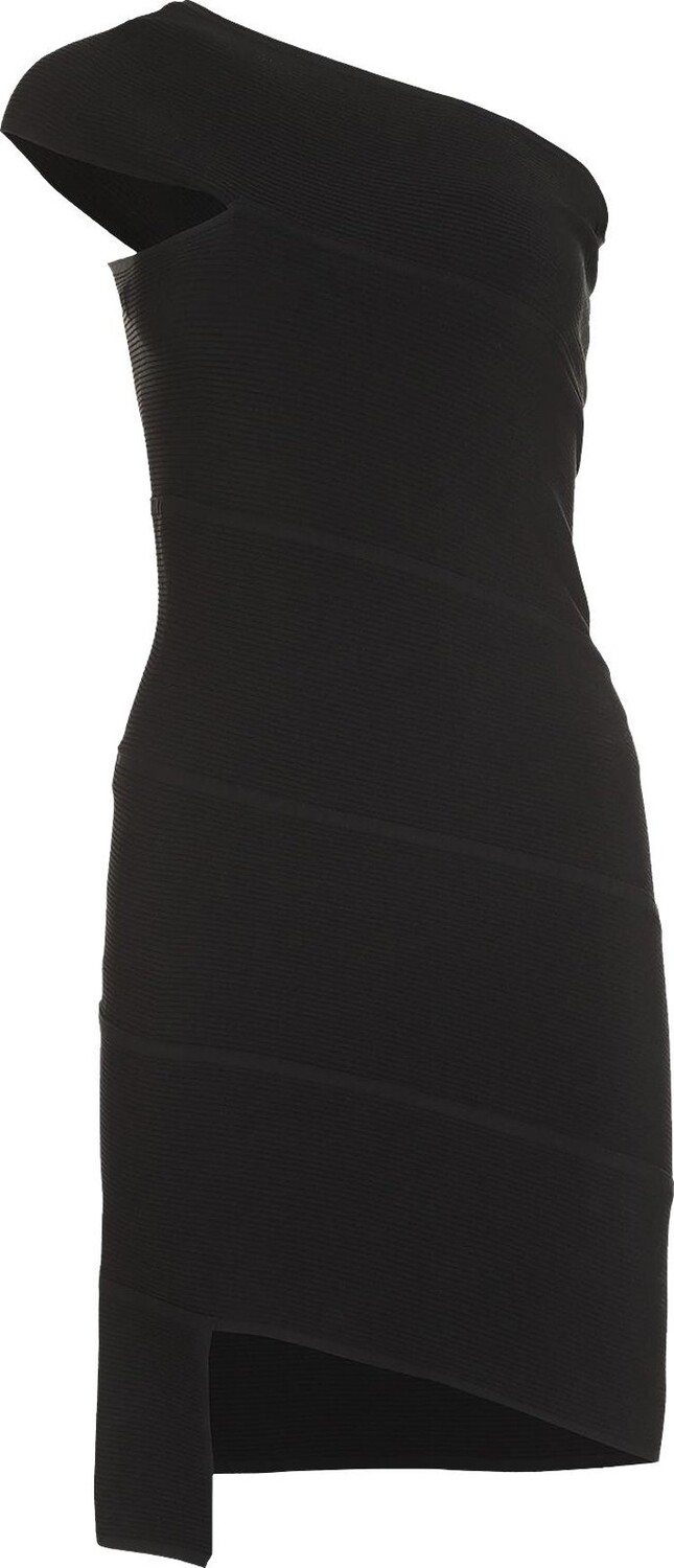 

Платье Bottega Veneta Rib Spiral Dress 'Black', черный