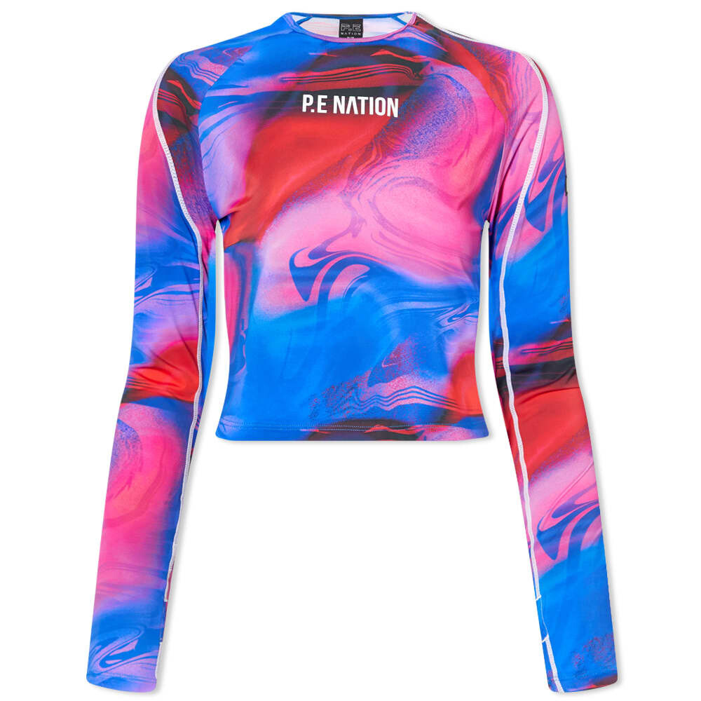 

Футболка P.E Nation Long Sleeve Rewind Printed Top, Синий