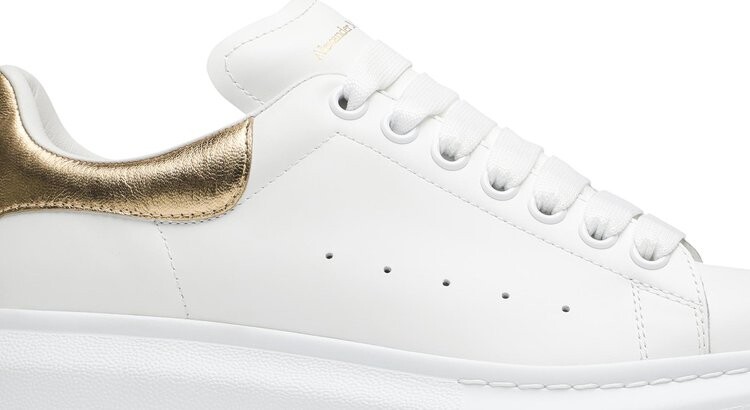 Alexander McQueen Wmns Oversized Sneaker White Light Gold CDEK.Shopping