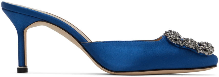 

Синие туфли на каблуке Hangisimuca Manolo Blahnik