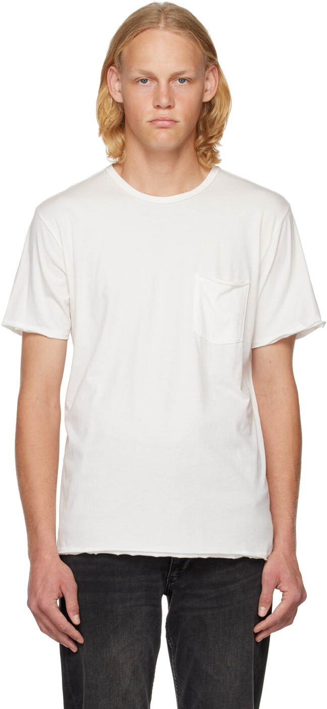 

Белая футболка Miles Principal rag & bone, Белый