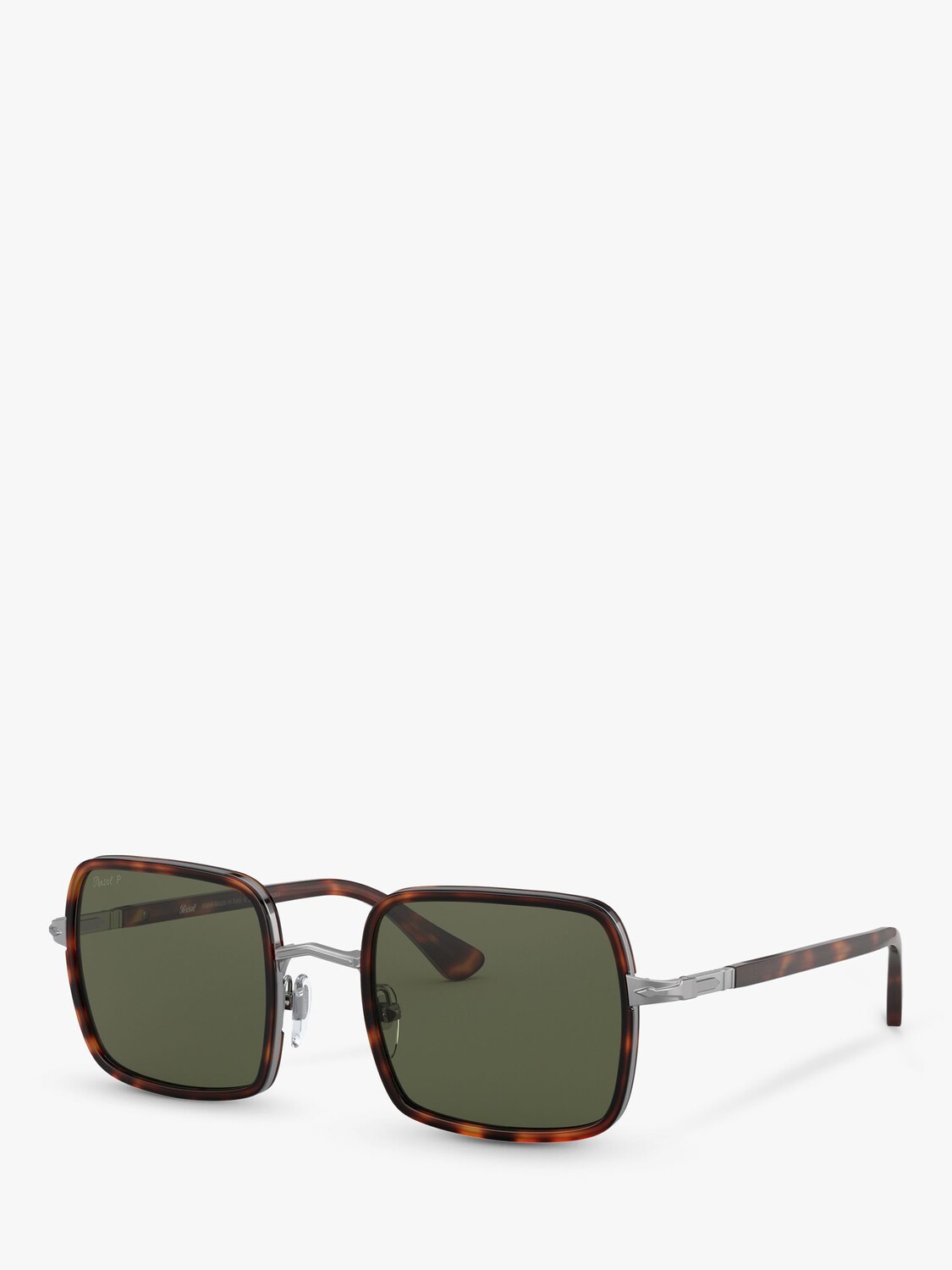 

PO2475S Квадратные солнцезащитные очки унисекс Persol, гавана/зеленый