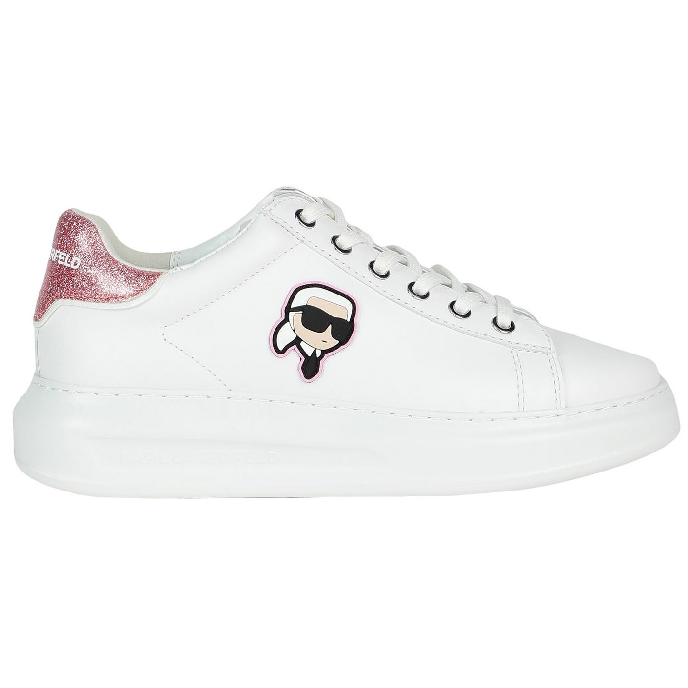 

Кроссовки Karl Lagerfeld, белый/розовый