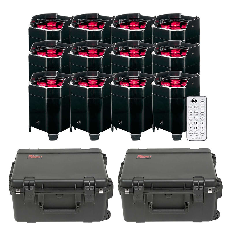

(12) Беспроводной светодиодный комплект Pars с питанием от батареек American DJ Element HEX (12) American DJ Element HEX Battery Powered Wireless LED Pars Package