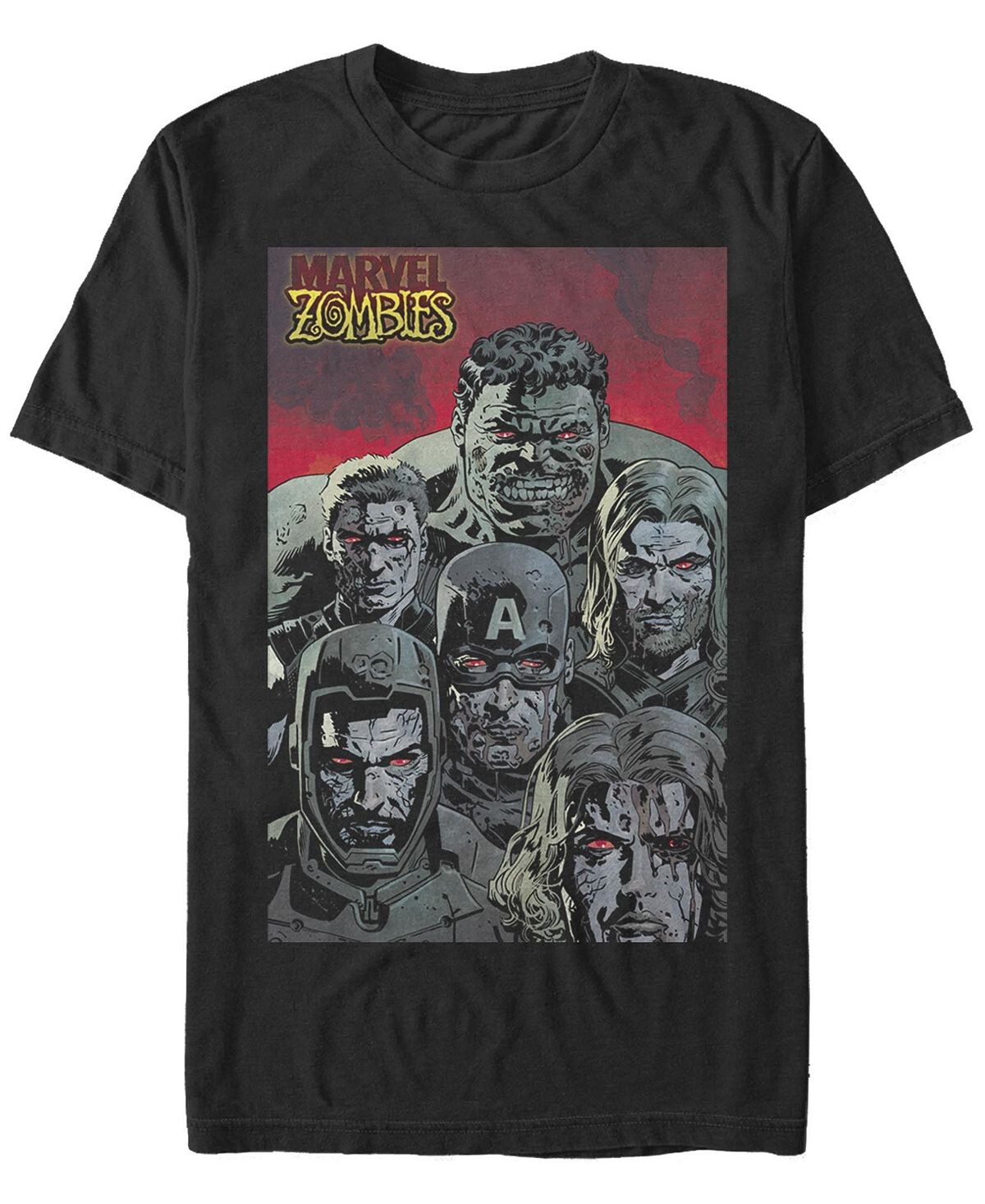 

Мужская футболка с круглым вырезом и короткими рукавами zombie groupshot Fifth Sun, черный