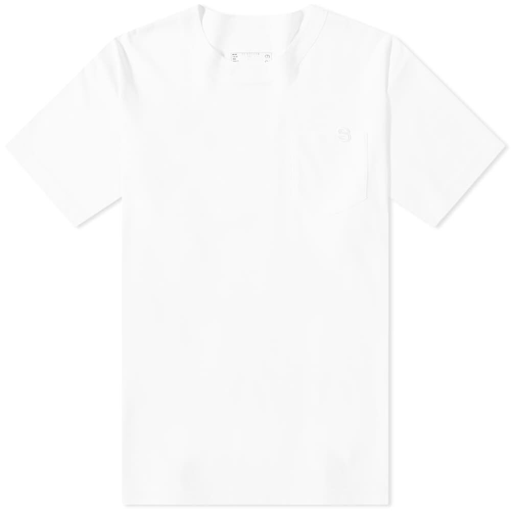 

Футболка Sacai S Logo Split Seam Tee, Белый