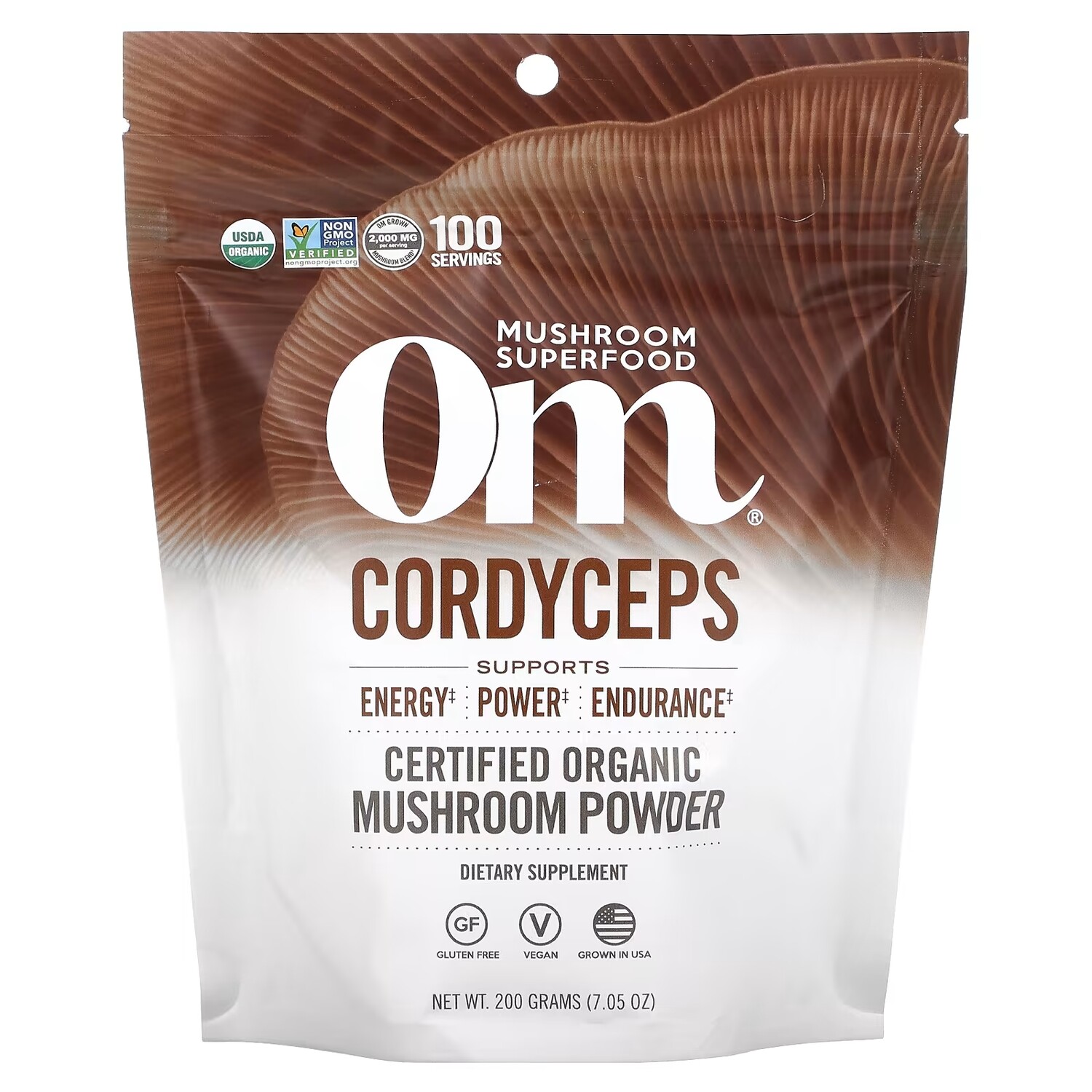 

Кордицепс - Органический Грибной Порошок Om Mushrooms, 200 г