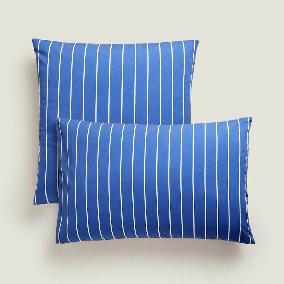 

Наволочка Zara Home Striped, синий