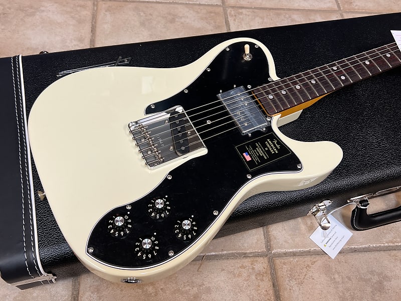 цена 2022 Fender Limited Edition American Vintage II 1977 Telecaster Custom Olympic White