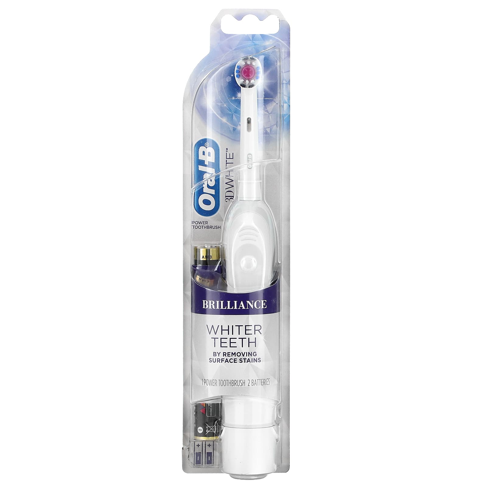 Зубная Щетка Oral-B 3D White illiance Whitening Battery, белая - фото