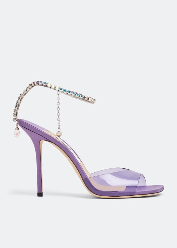 

Сандалии JIMMY CHOO Saeda 100 sandals, фиолетовый