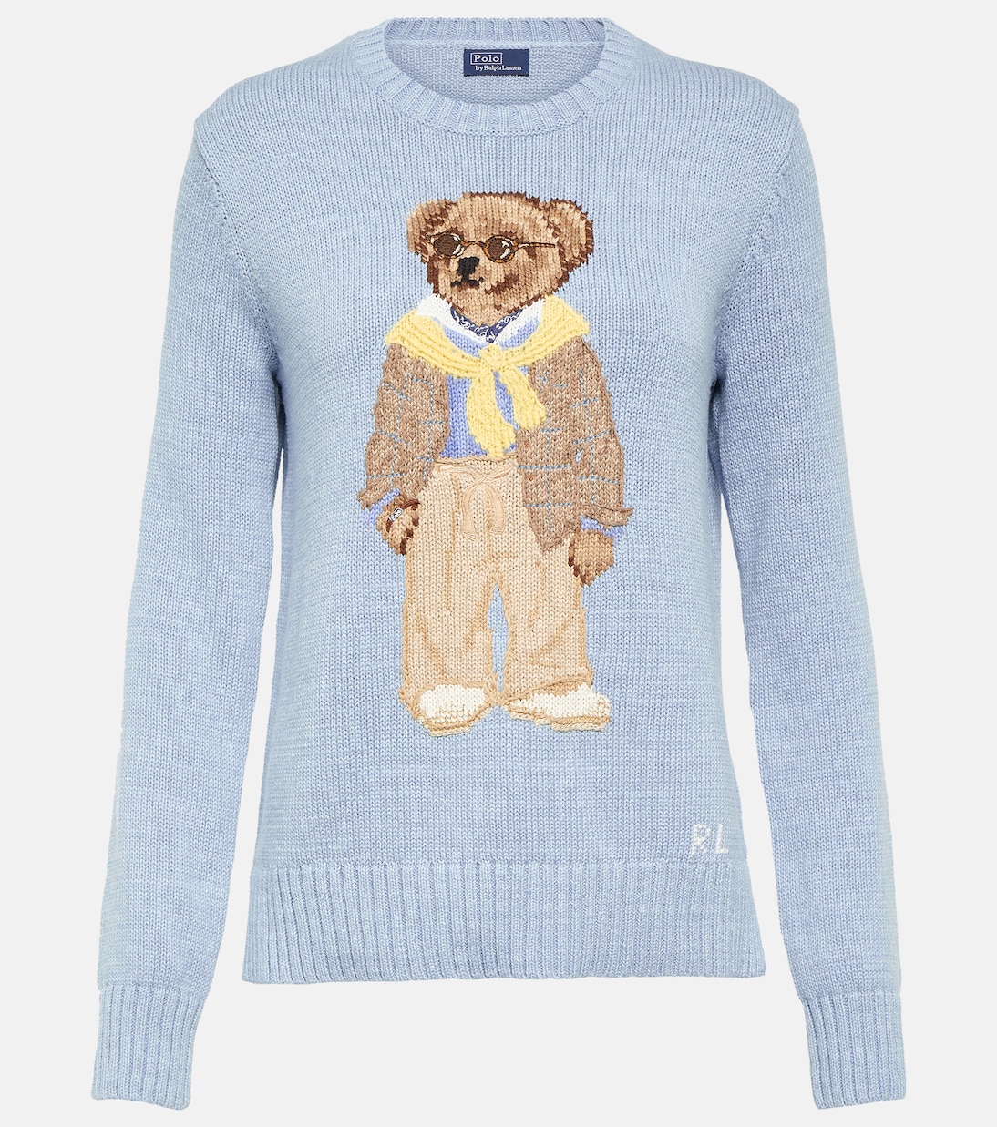 Хлопковый свитер polo bear Polo Ralph Lauren, мультиколор