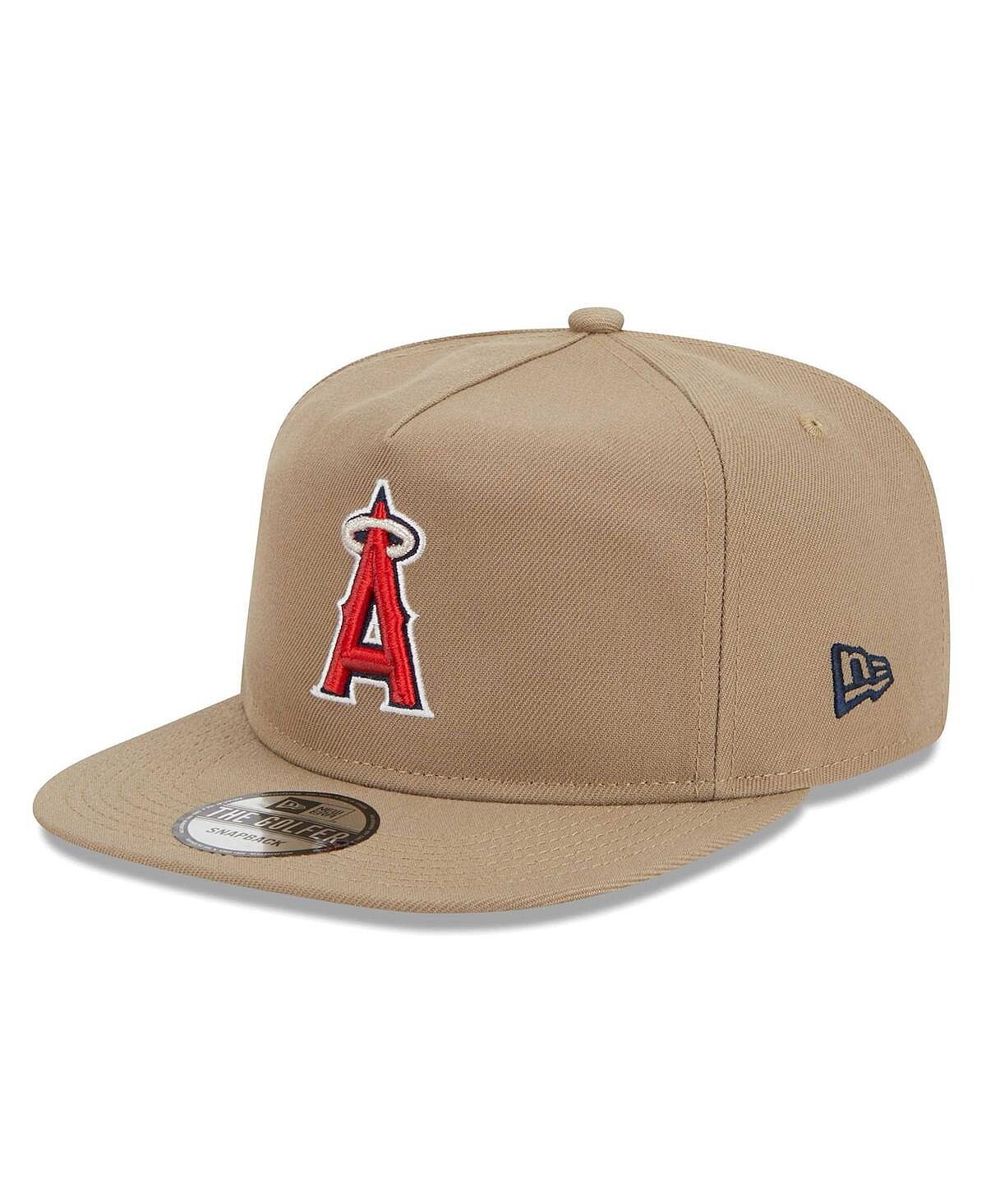 

Мужская регулируемая кепка цвета хаки Los Angeles Angels Golfer New Era