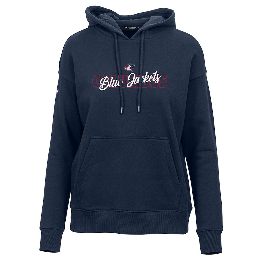 

Пуловер с капюшоном Levelwear Columbus Blue Jackets, нави