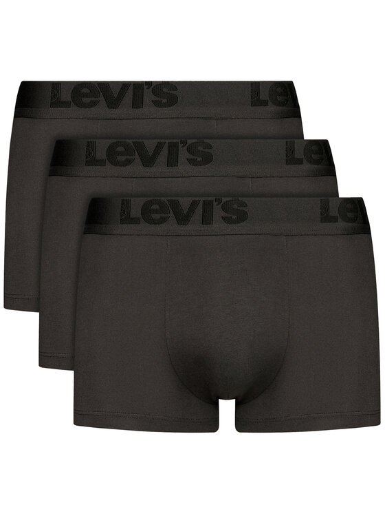 цена Комплект из 3 боксеров Levi's, черный
