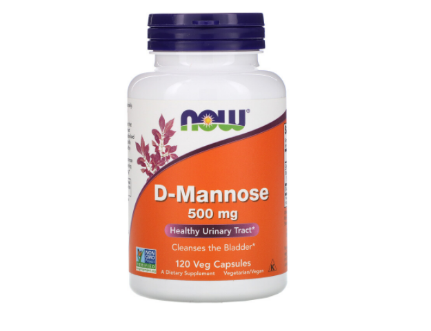 D-манноза NOW Foods 500 мг, 120 вегетарианских капсул nutricost d манноза 500 мг 120 капсул
