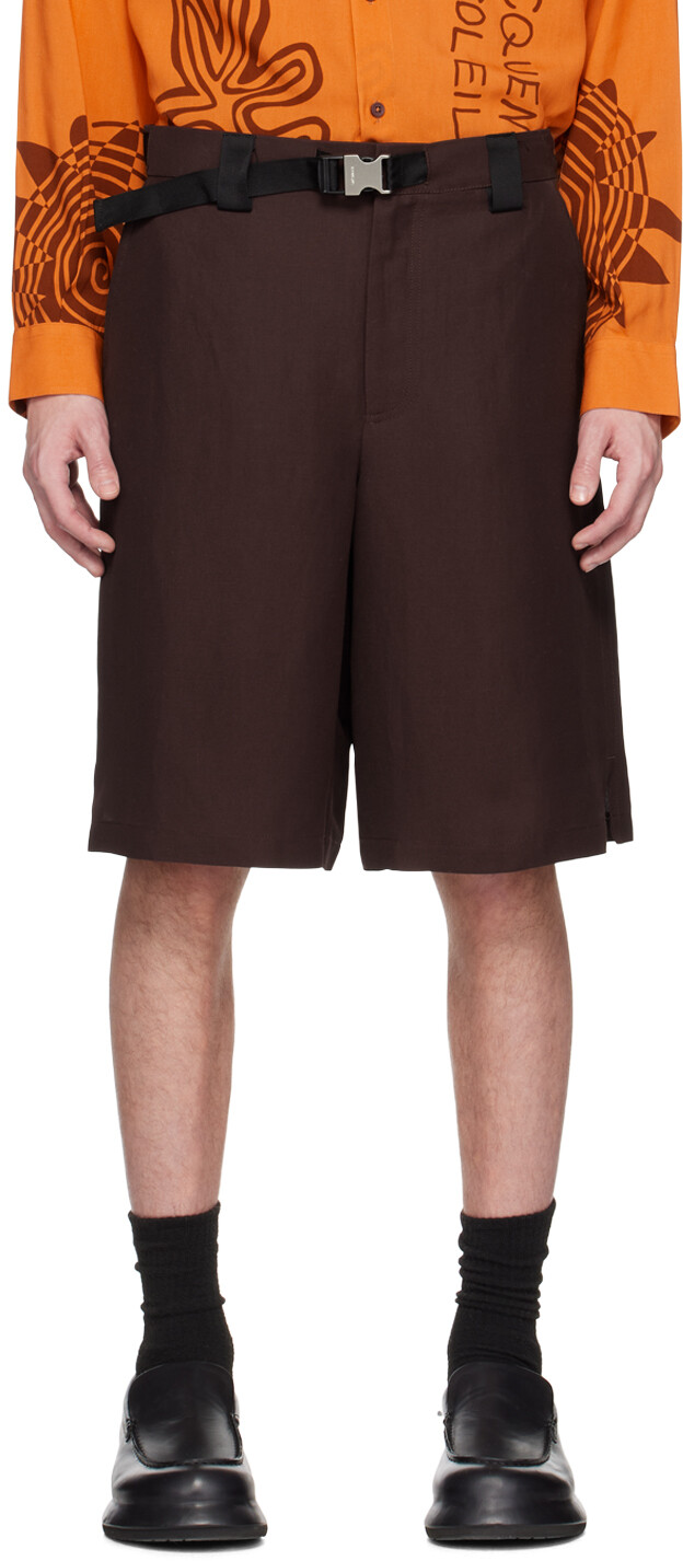 

Коричневые шорты Le Raphia 'Le Short Meio' Jacquemus