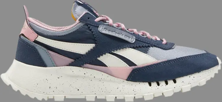 

Кроссовки wmns classic leather legacy 'smoky indigo pink' Reebok, синий