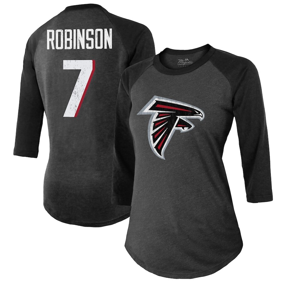 

Футболка с именем и номером Majestic Threads Atlanta Falcons, черный