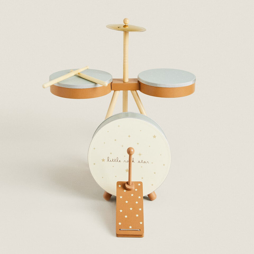 

Игрушечная барабанная установка Zara Home Wooden, дерево