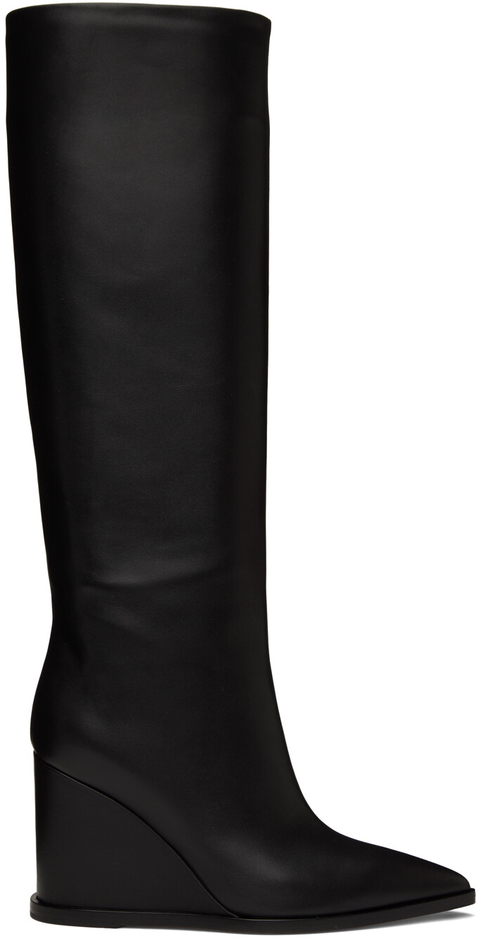 

Черные высокие сапоги Hamnes Gianvito Rossi, Черный