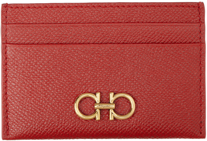 

Держатель кредитной карты Red Gancini Ferragamo