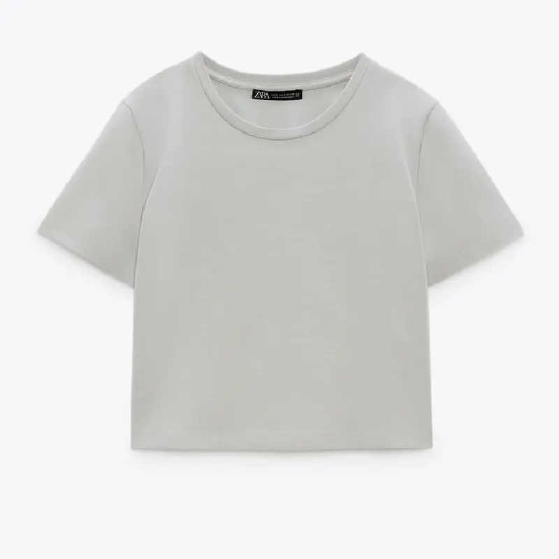 

Футболка Zara Short Sleeve, сине-серый