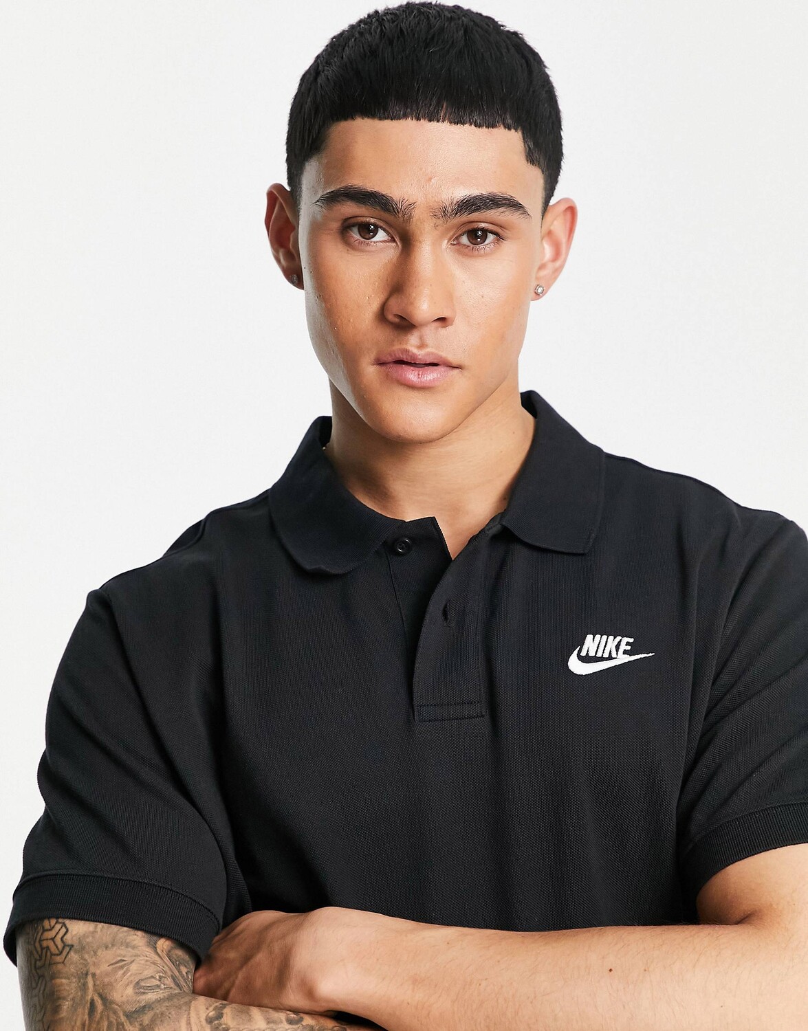 

Черная рубашка поло Nike Club, Черный