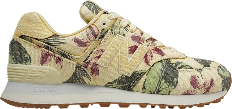 

Кроссовки New Balance Wmns 574 Stone Wash 'Tropical Print', кремовый, Бежевый