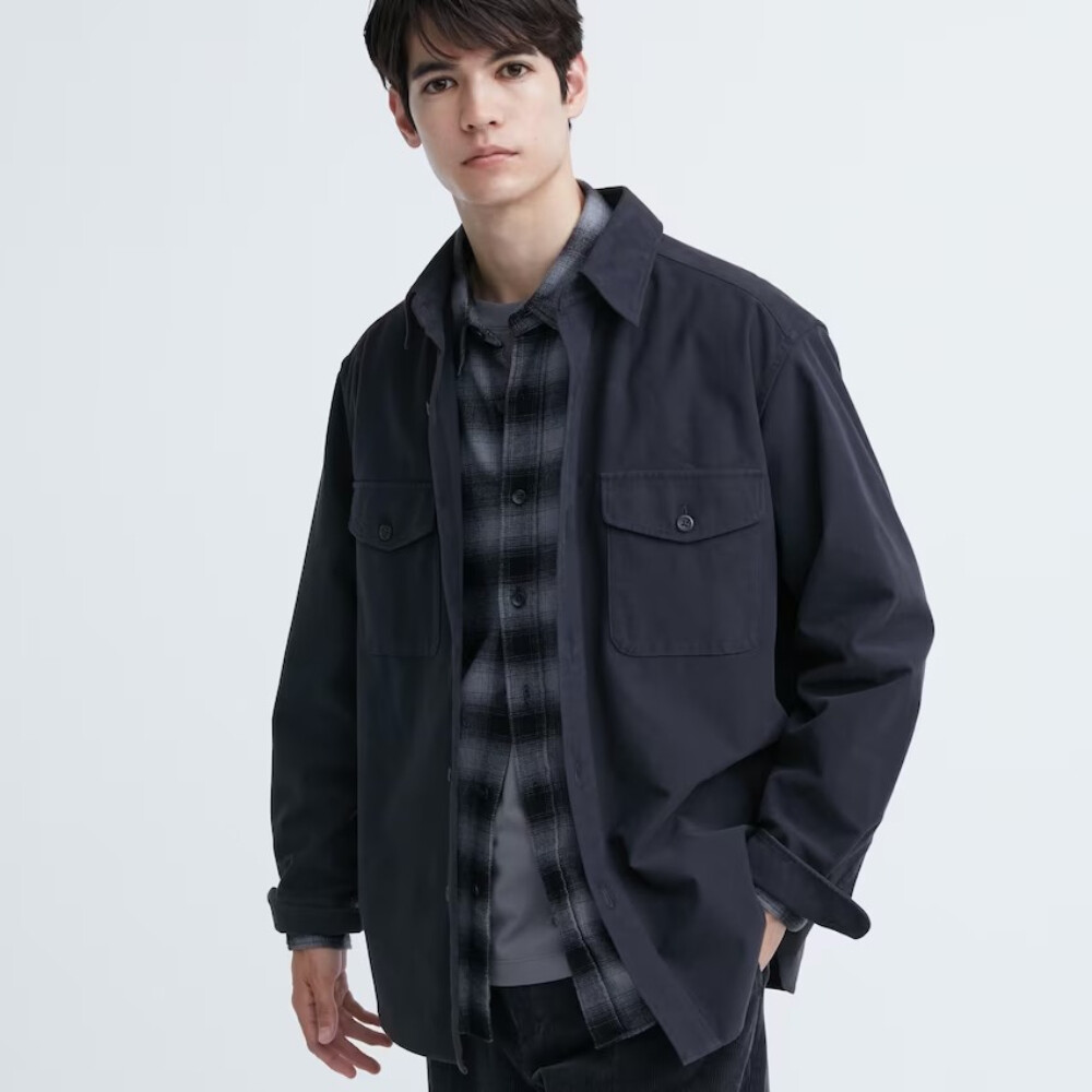 

Рубашка Uniqlo Utility, темно-синий