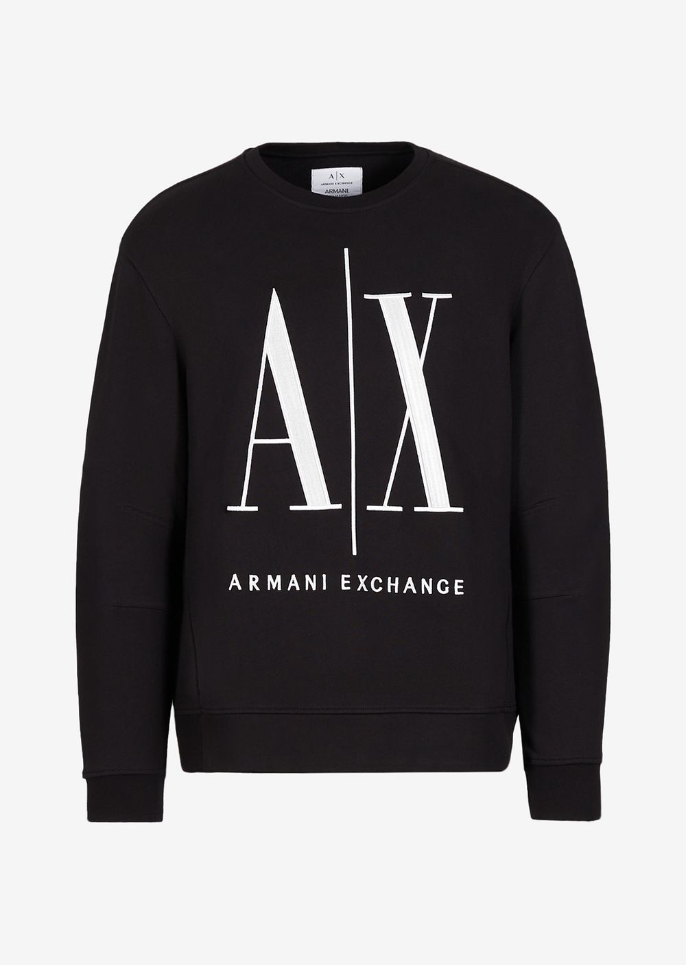 

Толстовка с круглым вырезом и логотипом Icon Armani Exchange, черный