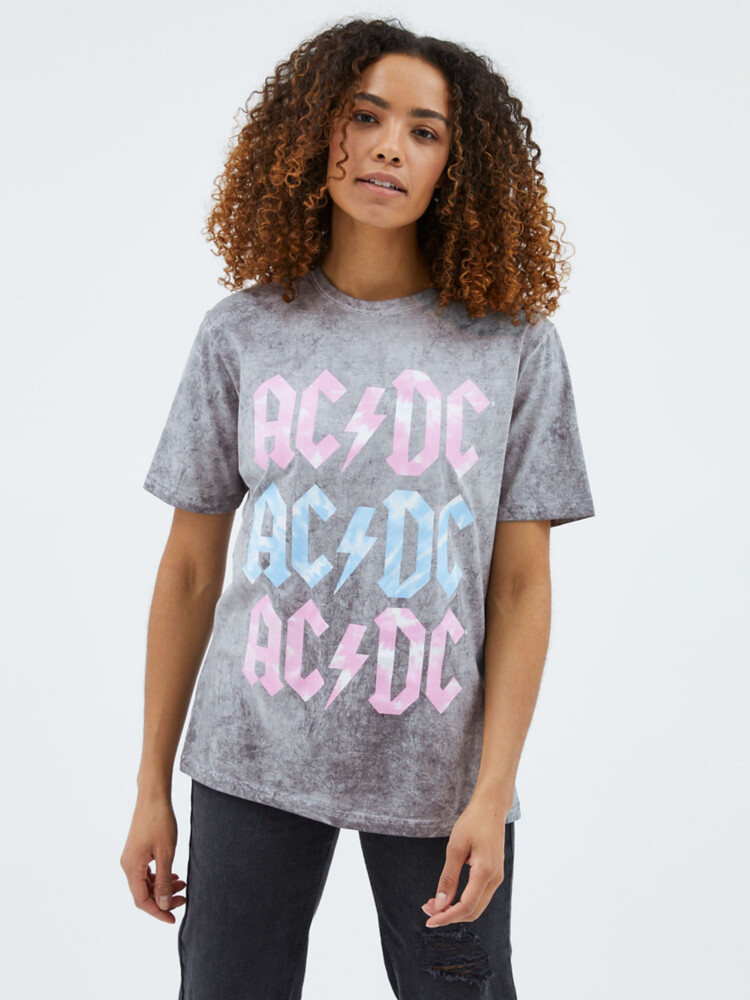 

Серая футболка с полосками Acid Wash ACDC George., серый