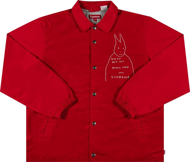 Куртка Supreme Gummo Coaches Jacket 'Red', красный куртка supreme team varsity jacket red красный