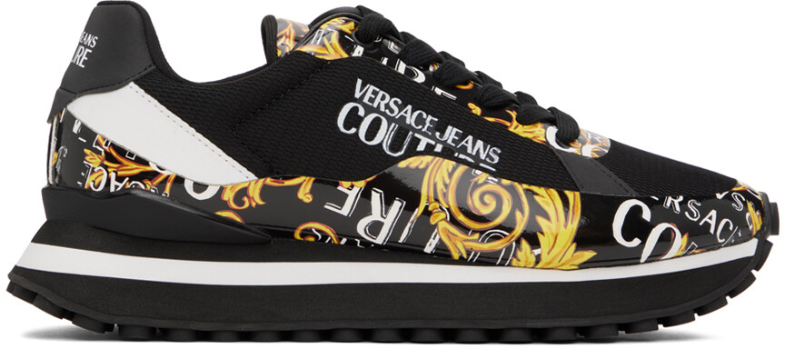 

Черно-золотые кроссовки Fondo Spyke Versace Jeans Couture